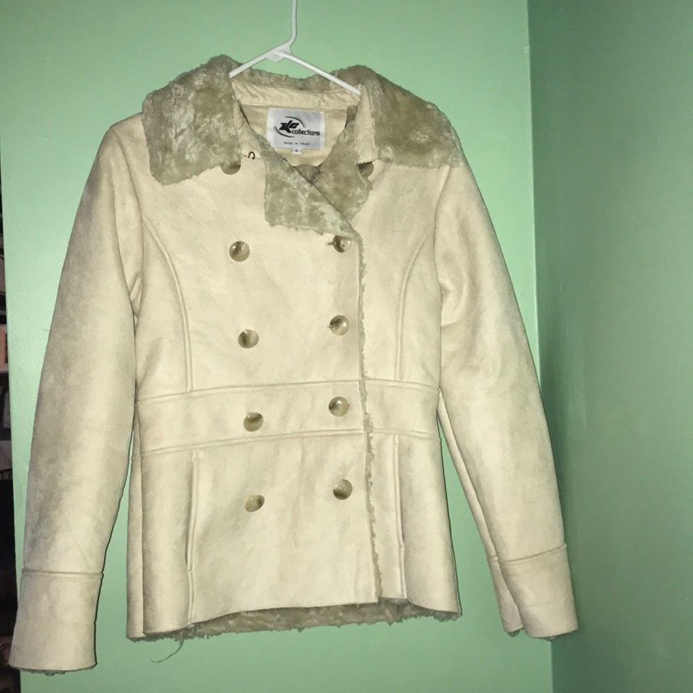 Fur and suede jacket